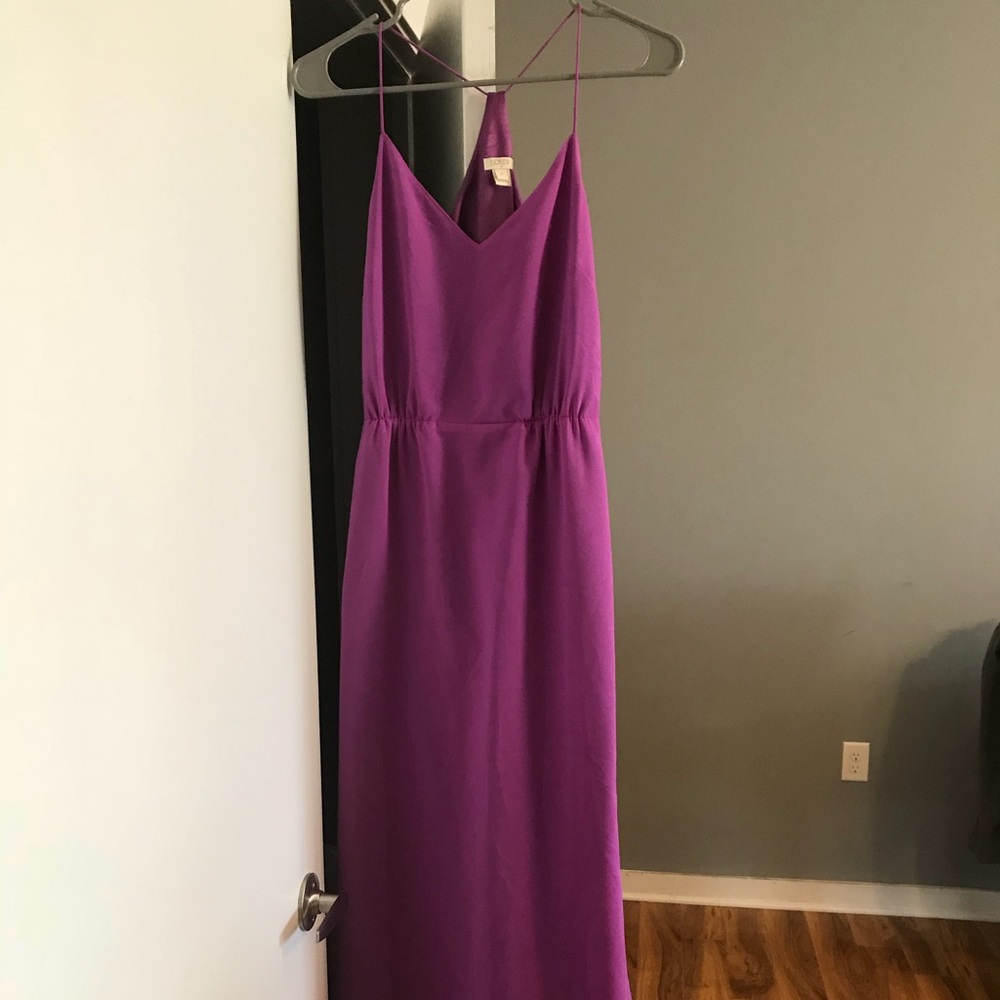 J. Crew magenta maxi dress